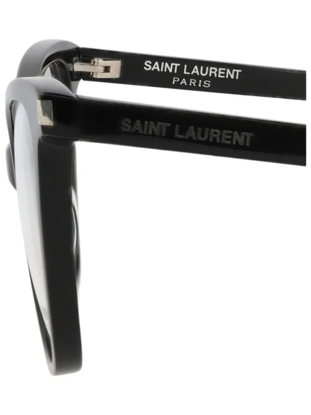 New Saint Laurent Womens Cat Eye Black Black Transparent Fashion Designer Eyegla